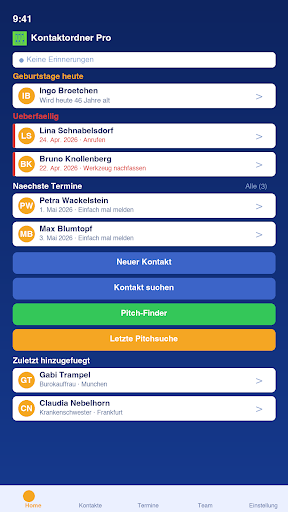 Kontaktordner Pro screenshot 1