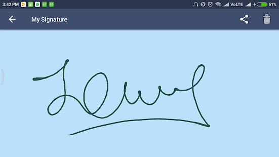 My Signature Screenshot