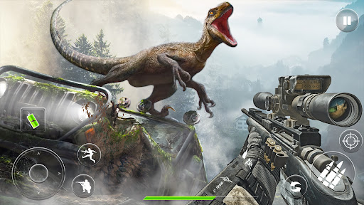 Android application Dino Hunting World: Gun Games screenshort