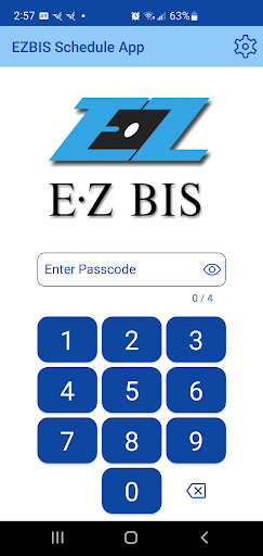 EZBIS Schedule Screen 3