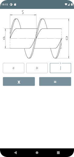 Android application Sheet Metal - Screw Calculator screenshort