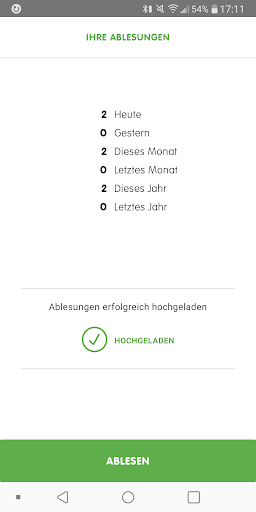 Android application Gas Ablesung screenshort