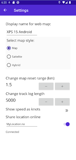 MyLocation.no Screen 2