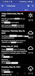 FuWeather Captura de pantalla