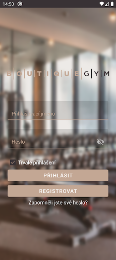 Android application Boutique Gym screenshort