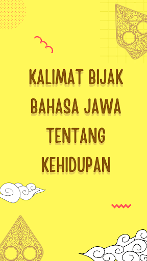 Android application Kalimat Bijak Bahasa Jawa screenshort
