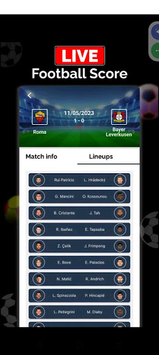 Live score football news Screen 3