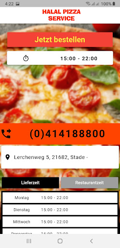 Halal Pizza Service Screen 2