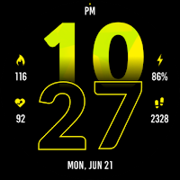 Active Yellow Fit Watch Face