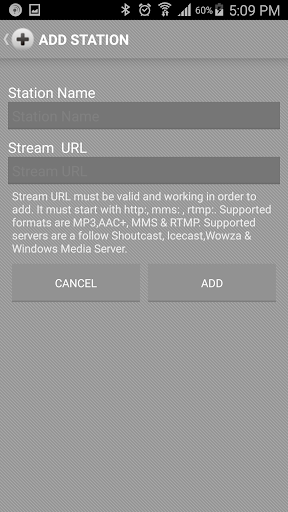 Net Radio Player Screen 3