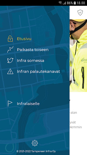 Infra-appi Screen 2