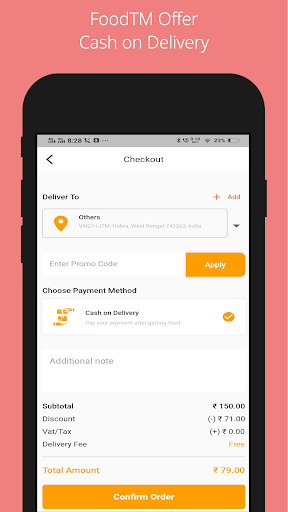 Foodtm : Online Food Order Screen 2