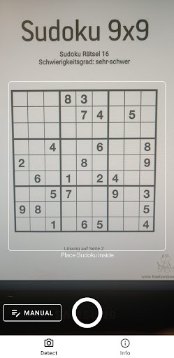 Android application SuSolver -Sudoku Solver Camera screenshort