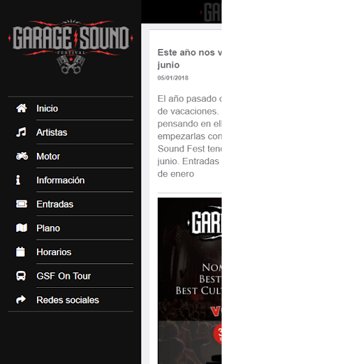 Android application Garage Sound Festival screenshort