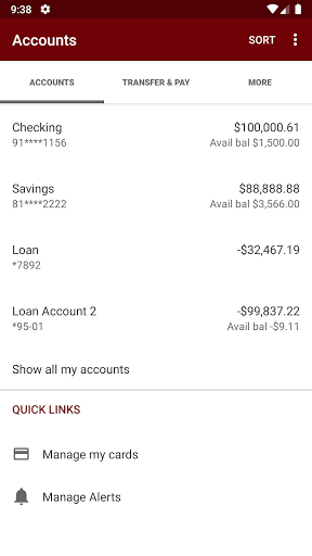 PSALC Banking App Screen 3