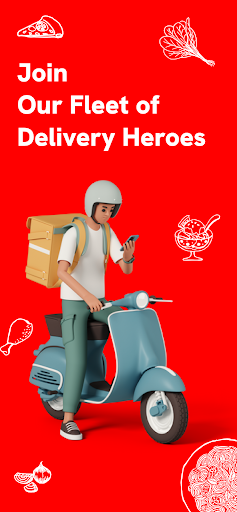 Android application TastyEats-Rider screenshort