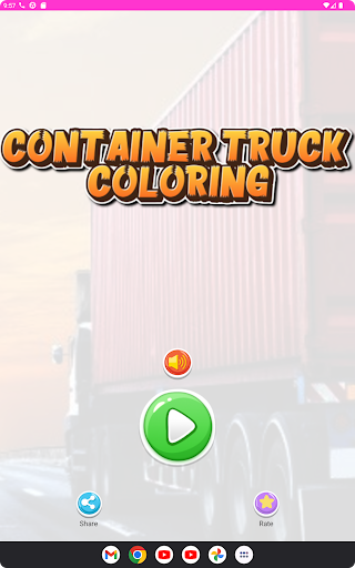 Android application Container Trucks : Coloring screenshort