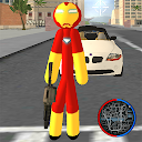 Descarregar Iron Stickman Rope Hero Gangst