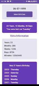 Age Calculator: Date of Birth