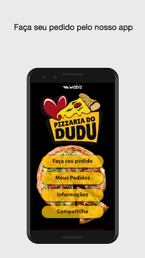 Android application Pizzaria do Dudu screenshort