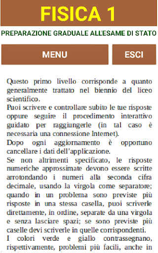 Android application Fisica 1 online screenshort