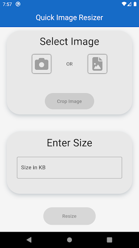Android application Quick Image Resizer screenshort