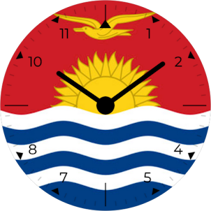 Kiribati Analog Watch Face