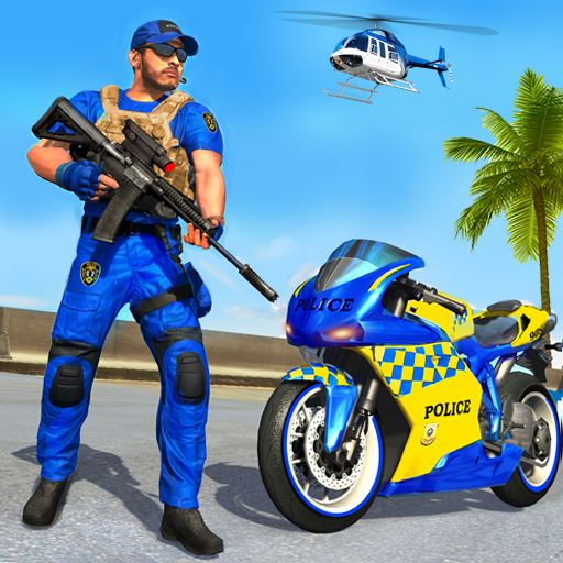 Us Police Bike Gangster Chase Police Bike Games Aplicacions A Google Play - police motorcycle with sirens roblox