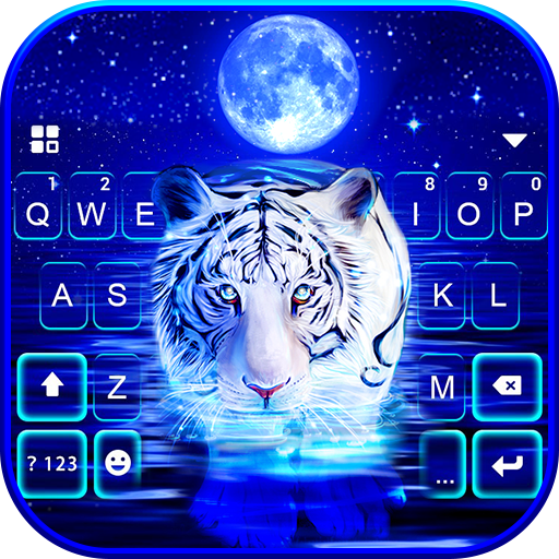 Neon Tiger 2 Keyboard Backgrou logo