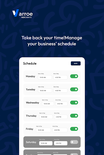 Varroe Merchant Screen 3