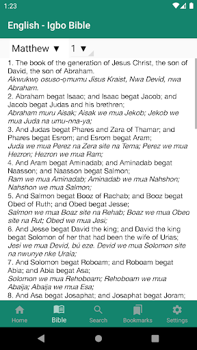 English - Igbo Bible Screen 2