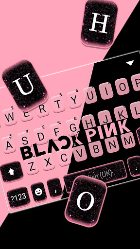 Black Pink Simple Keyboard Bac Screen 2