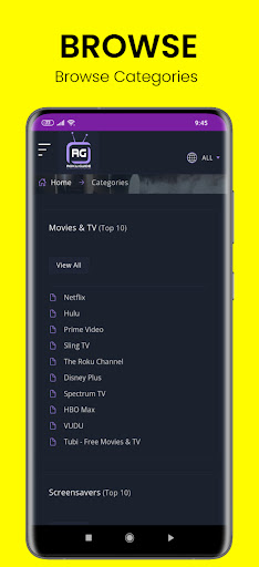 Roku channels search & explore Screen 3