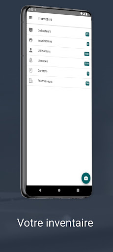 Android application Informatique screenshort