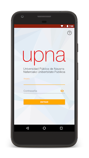 Android application UPNA Academic Mobile screenshort