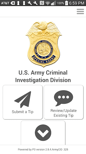 Android application Army CID Tips screenshort
