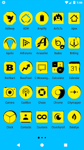 Yellow and Black Icon Pack