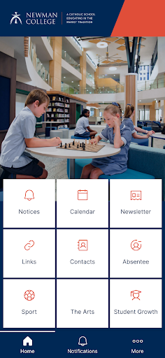 Android application Newman College screenshort
