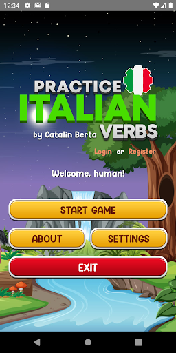 Learn Italian Verbs Game Screen 2