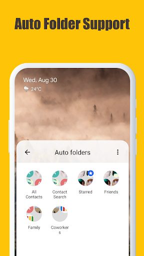 Screenshot of Contacts Folder