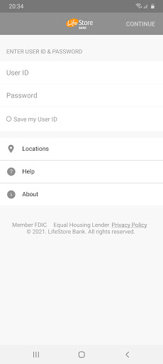 Android application LifeStore Bank Mobile screenshort