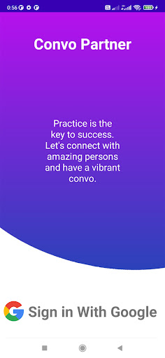 Android application Convo Partner screenshort