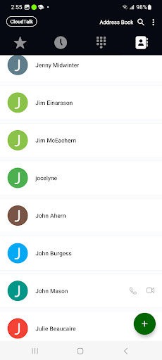 Android application Etisalat CloudTalk screenshort