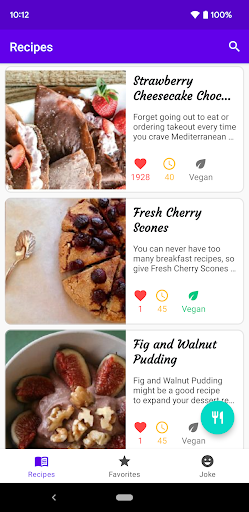 Android application Foody screenshort
