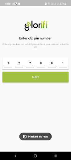 Glorifi WiFi Screen 3