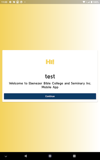 EBCS Mobile App Screen 3