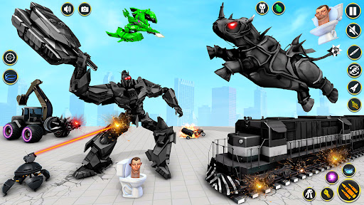 Rhino Robot - Robot Car Games - Action - games