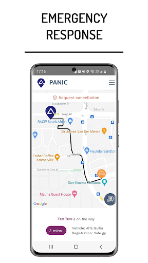 TCG Panic App Screen 2