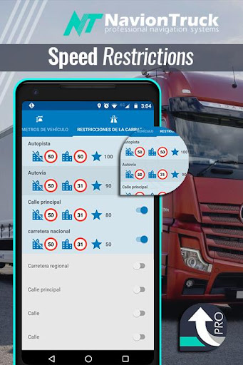 Android application GPS Navigator for Truck screenshort