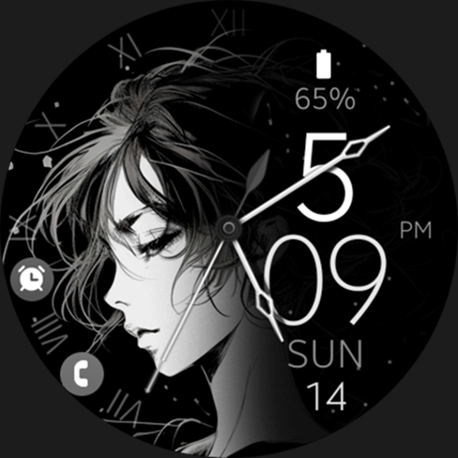 Anime v3 elegant watch face logo